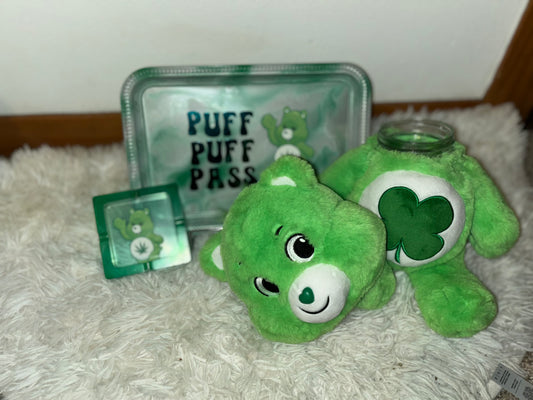 15in Carebear Stash Jars W/ Tray Set