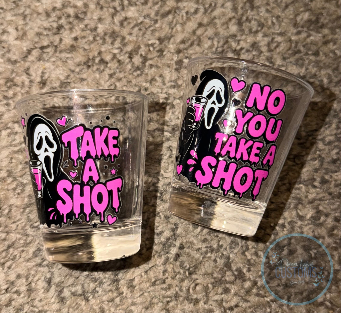 Ghostface Shot Glasses
