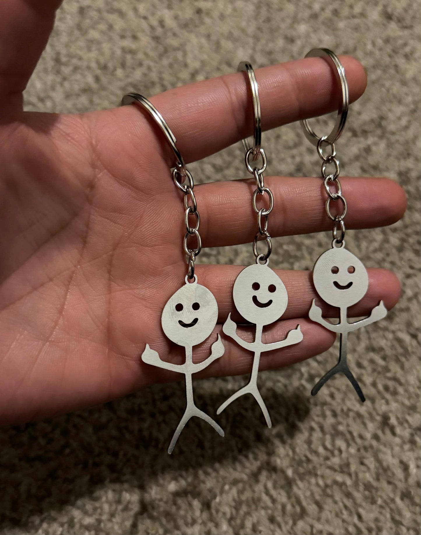F*ck You Smiley Guy Keychains