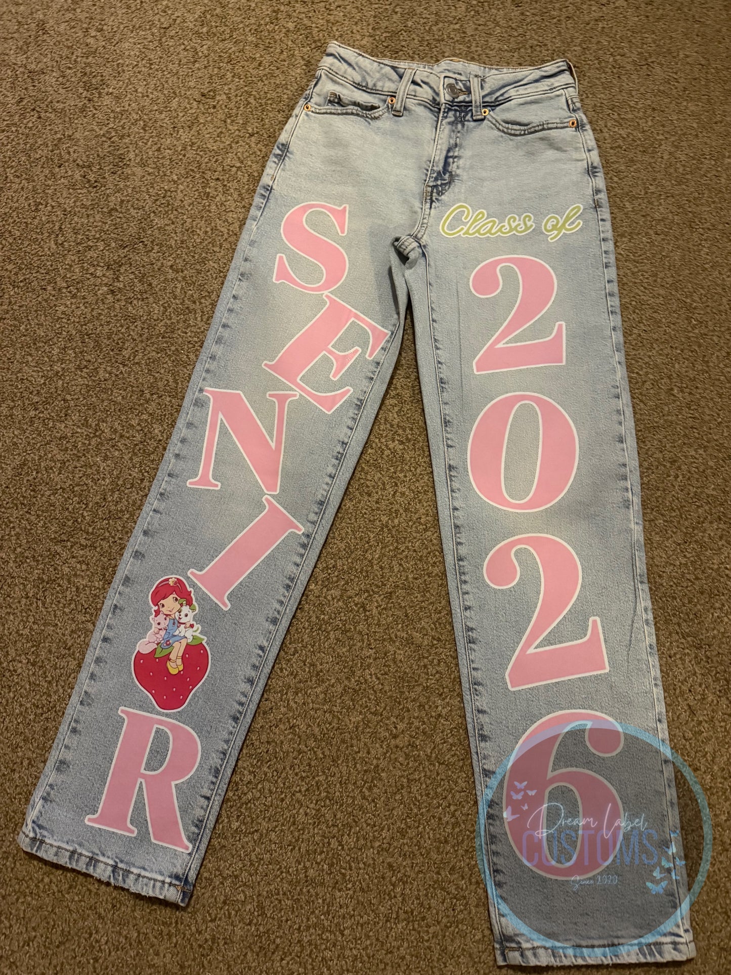 Custom Senior Graduation Jeans (Any Theme)