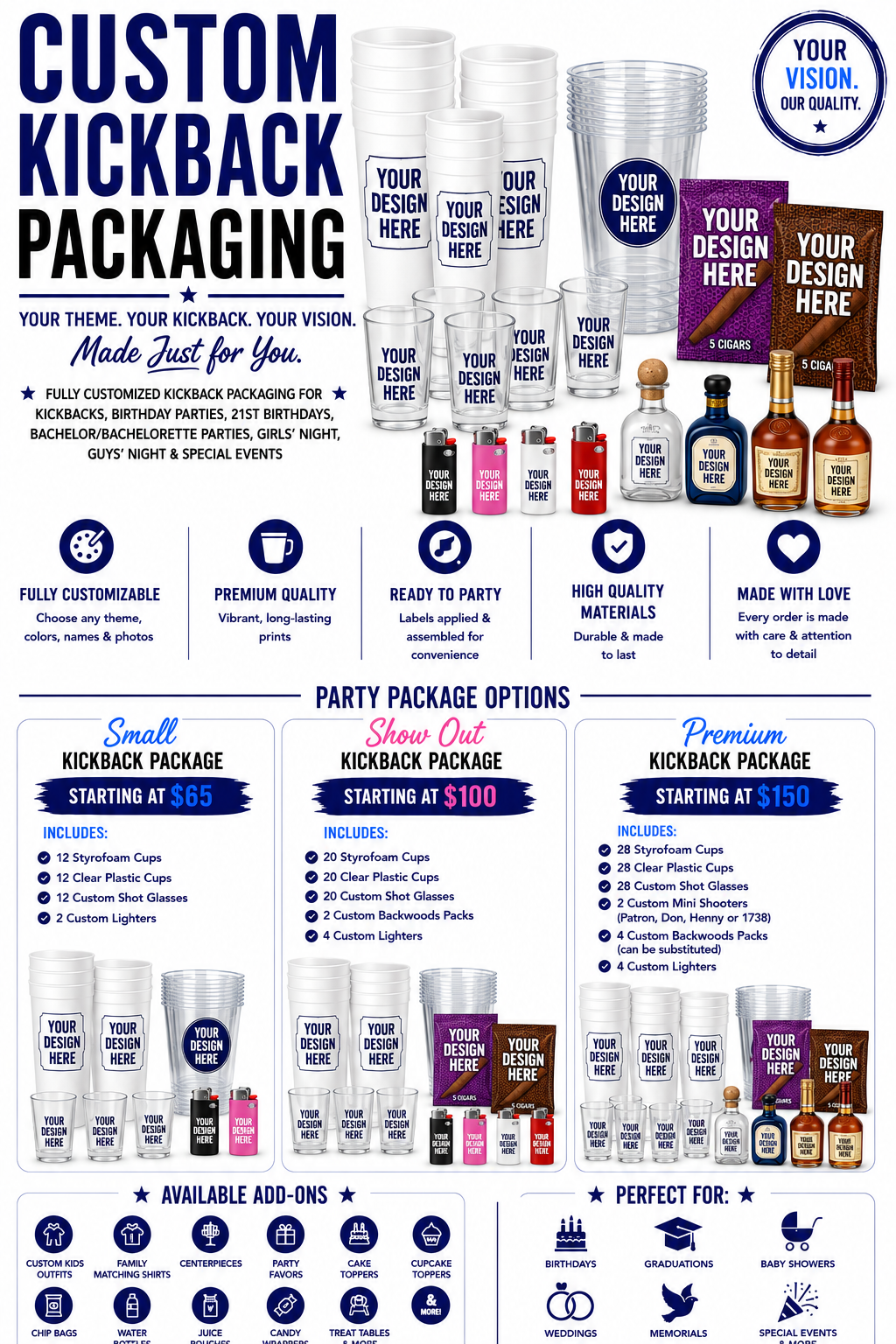 Kickback Party Packages