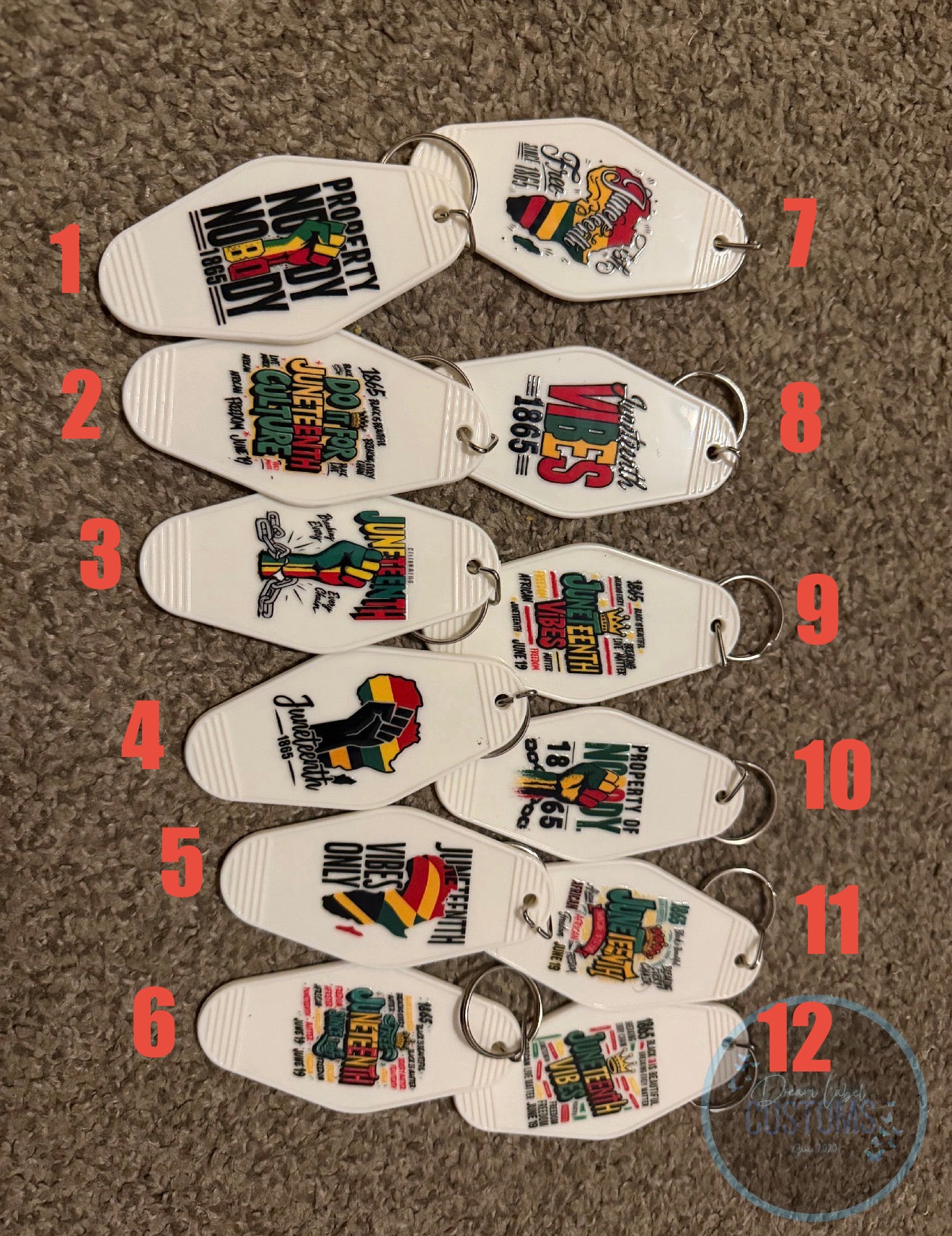 Juneteenth Keychains