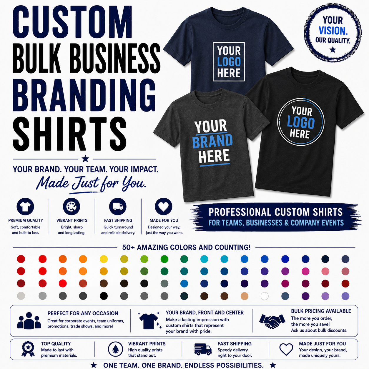 Bulk Business Shirts - Short Sleeve