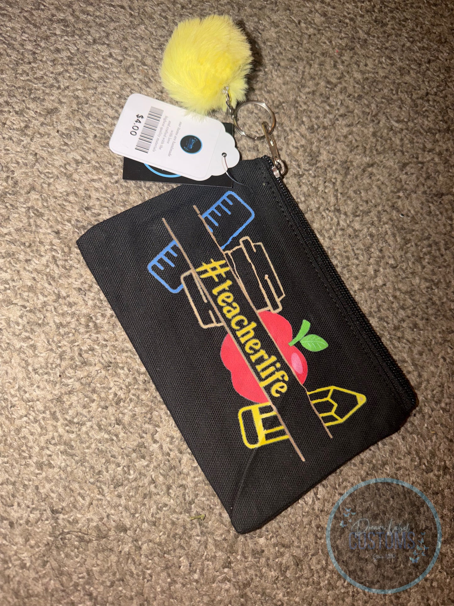 “Teacher Life” Zipper Pouch