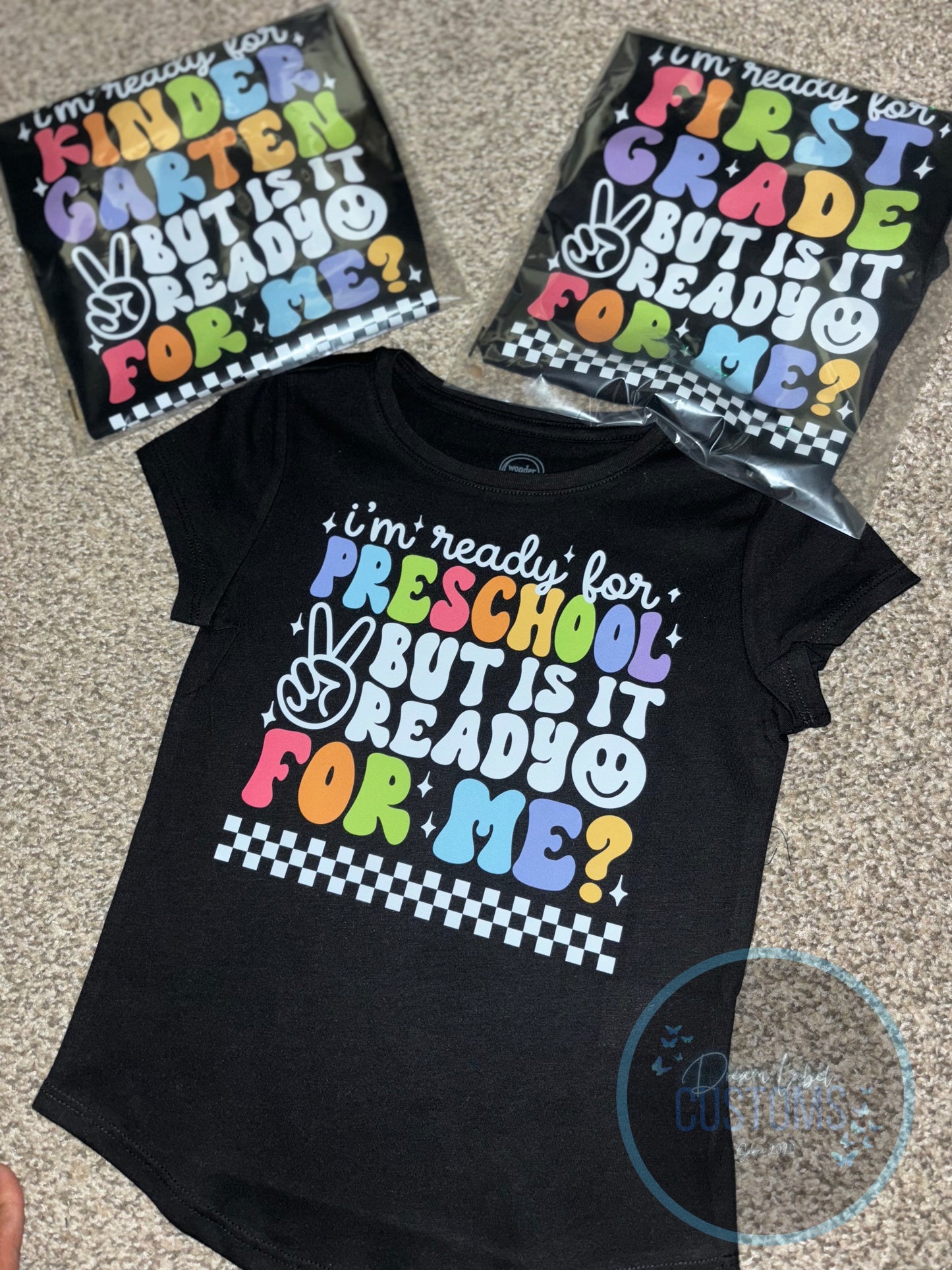 Girls “School Ready for Me?” T-Shirt