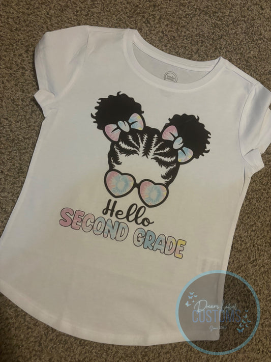 Girls “Hello 2nd Grade” T-Shirt