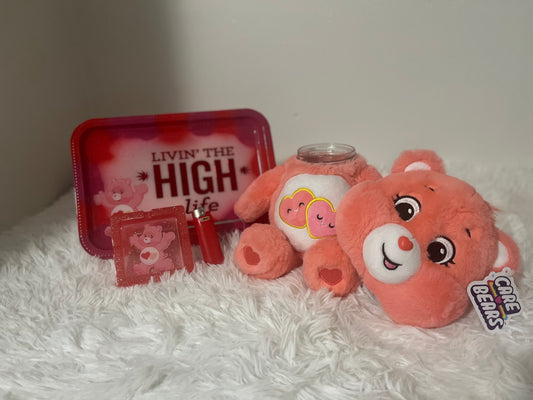 15in Carebear Stash Jars W/ Tray Set