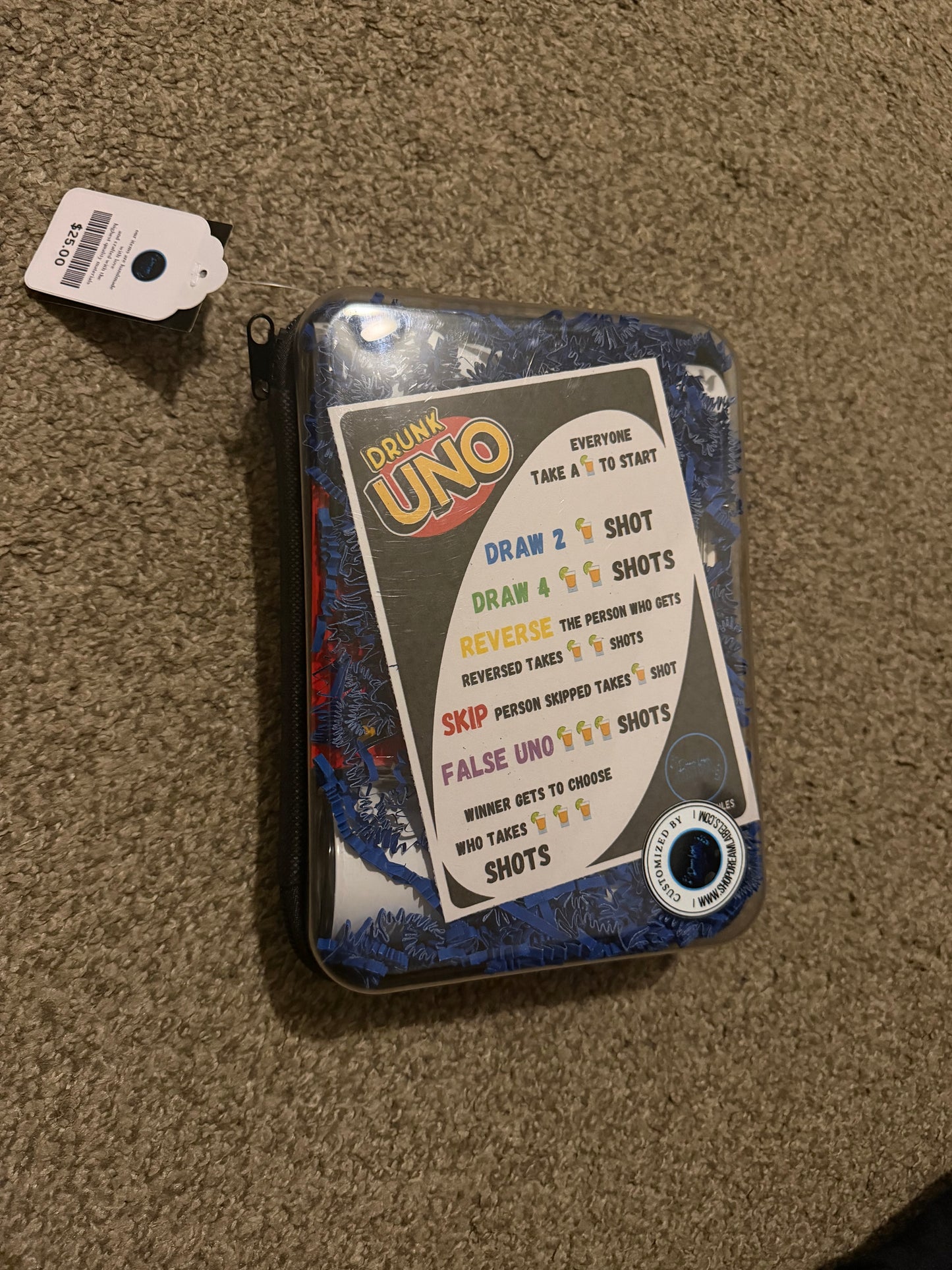 Custom Drunk Uno Set
