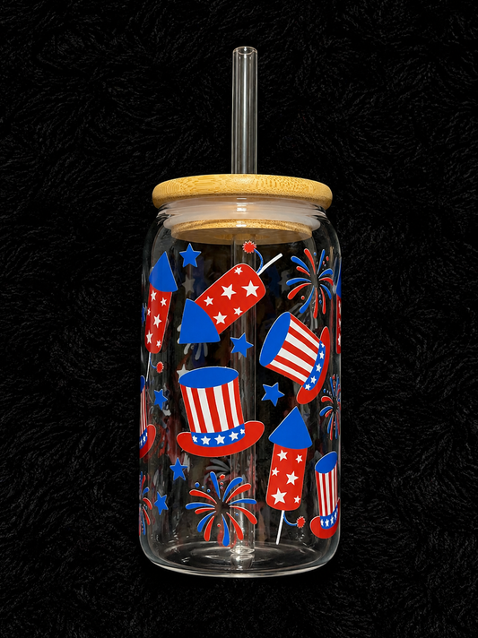 Firework Bamboo Glass
