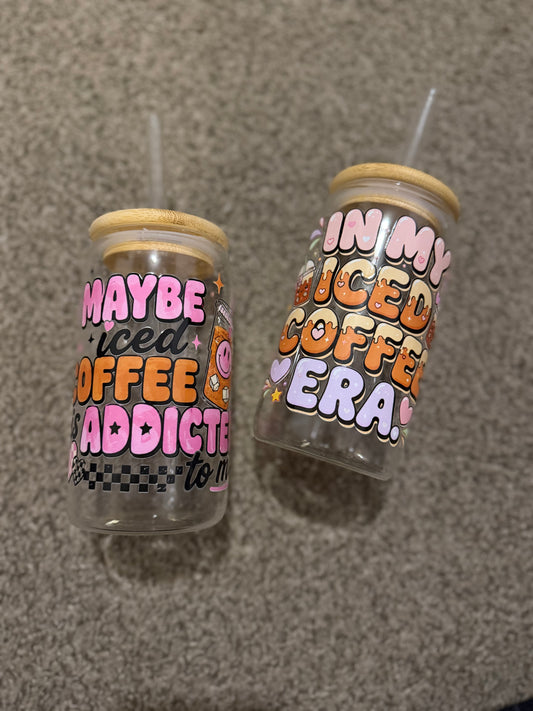 Ice Coffee Bamboo Glass