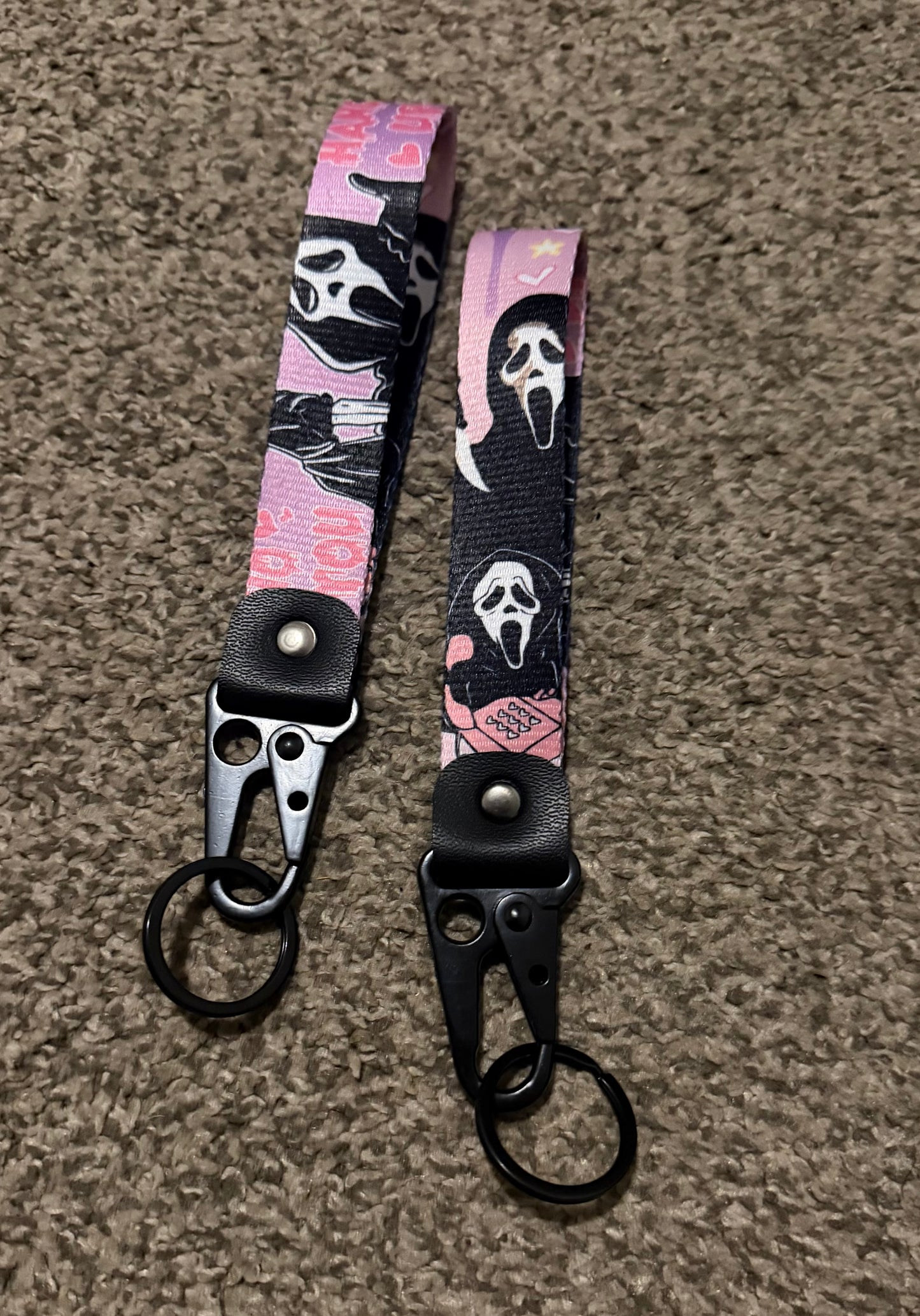 Scream Wristlet Keychains