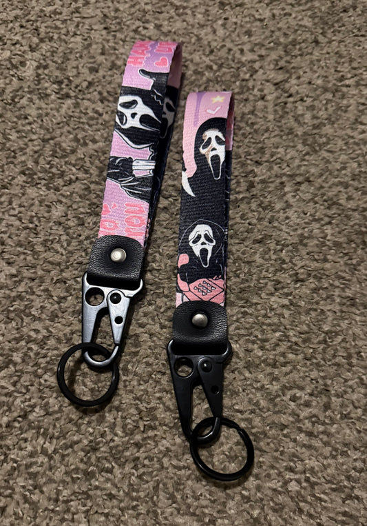 Scream Wristlet Keychains