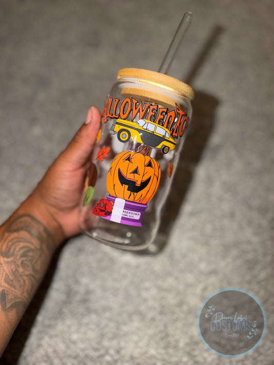 Halloweentown Bamboo Glass
