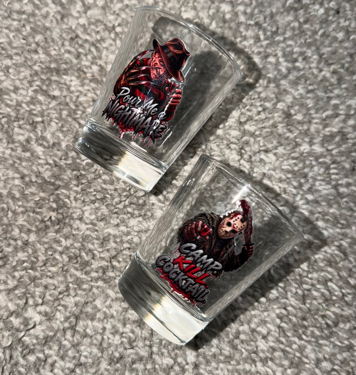 Freddy & Jason Shot Glasses