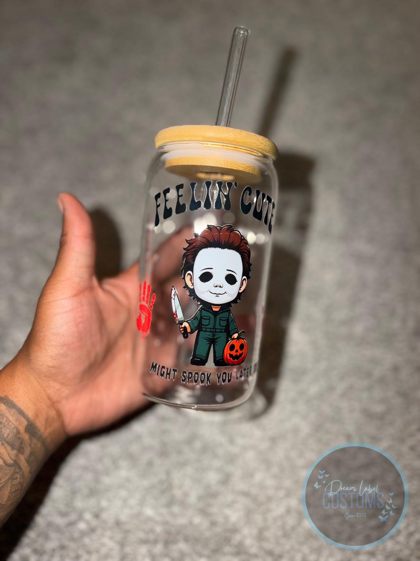 Micheal Myers Bamboo Glass