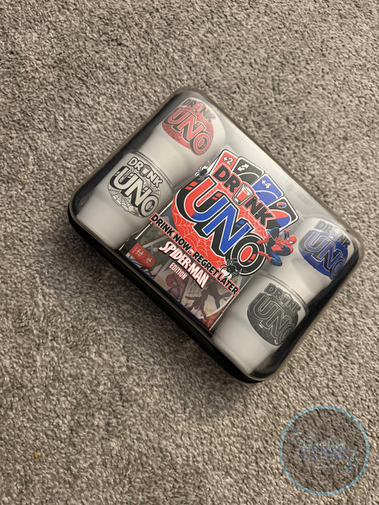 Custom Spiderman Drunk Uno Set