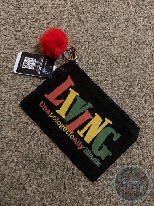 “Unapologetically Black” Zipper Pouch