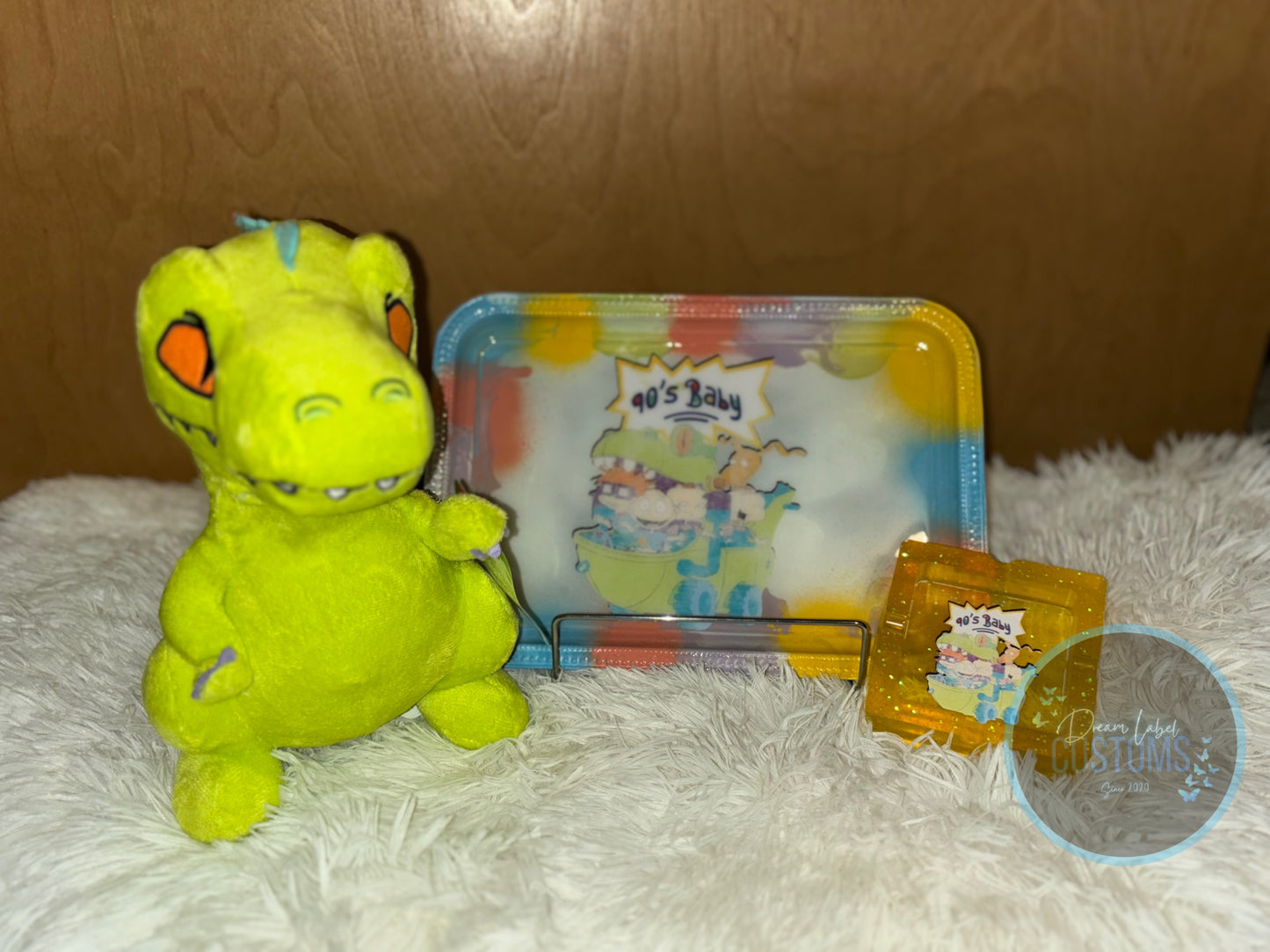 Reptar Jar w/ Rugrats “90s Baby” Tray Set