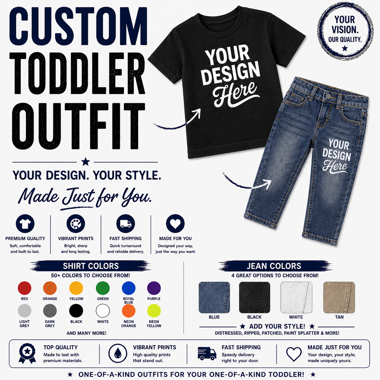 Toddler Outfit - Shirt+Jeans