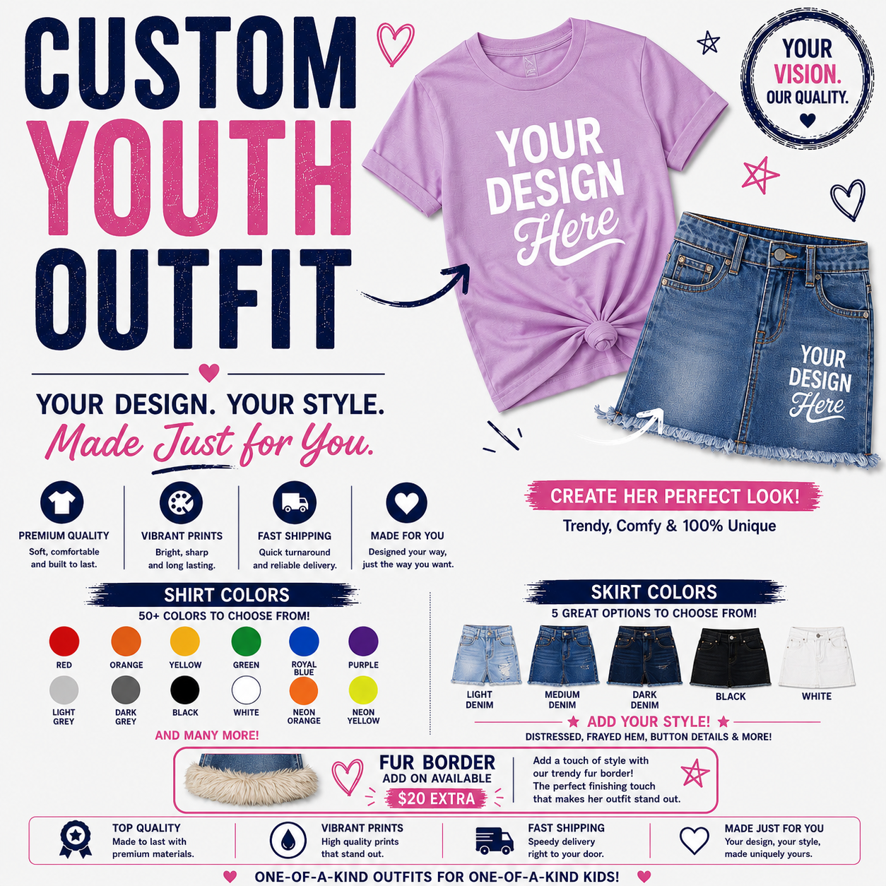Youth Outfit - Shirt+Skirt