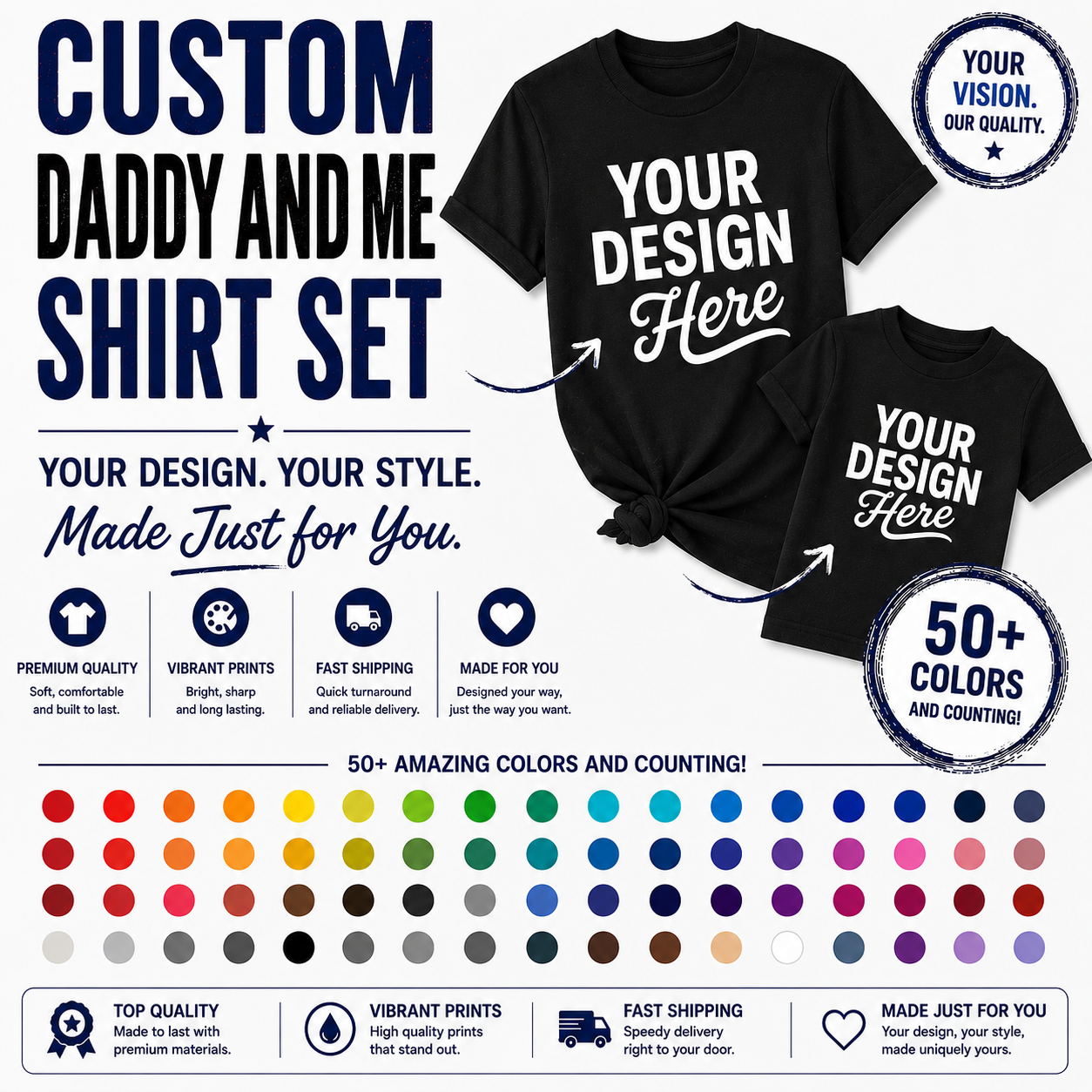 Daddy& Me Shirt Set
