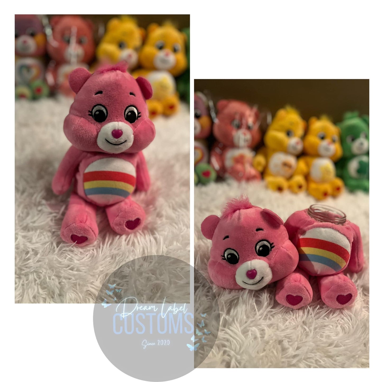 9in Carebear Stash Jars